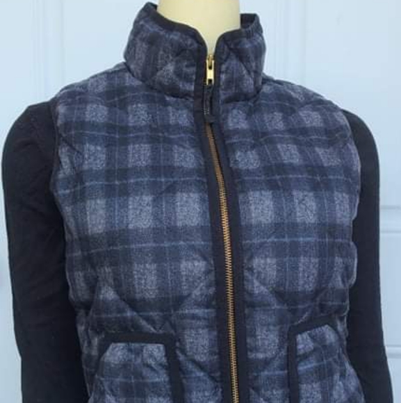 J.Crew Mercantile Plaid Quilted Vest - Picture 2 of 5